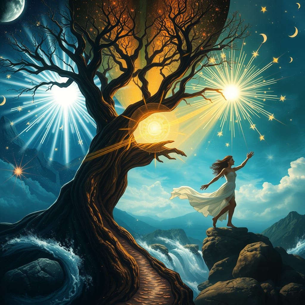 Archetypal Symbolism Unfolds: World Tree, Bridge of Light, a...