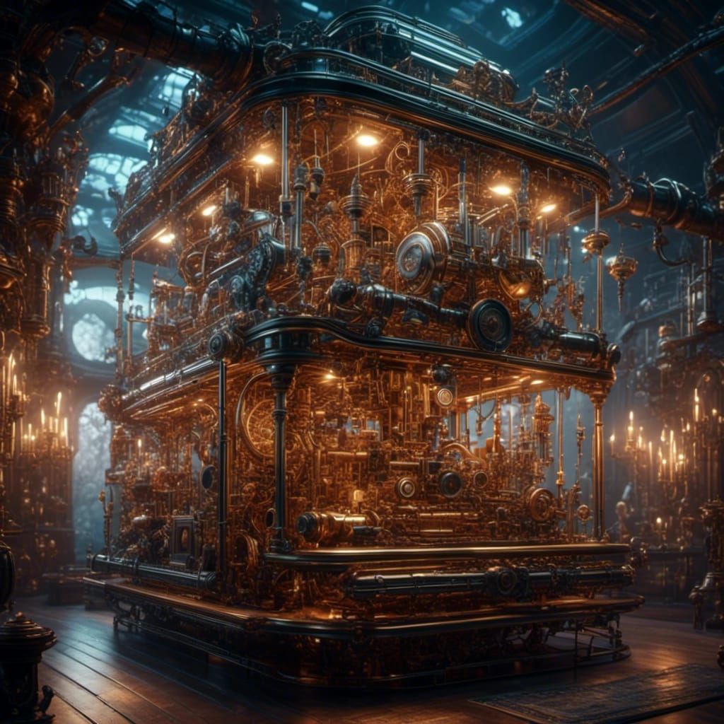 4K HDR Cybernetic 3D Render