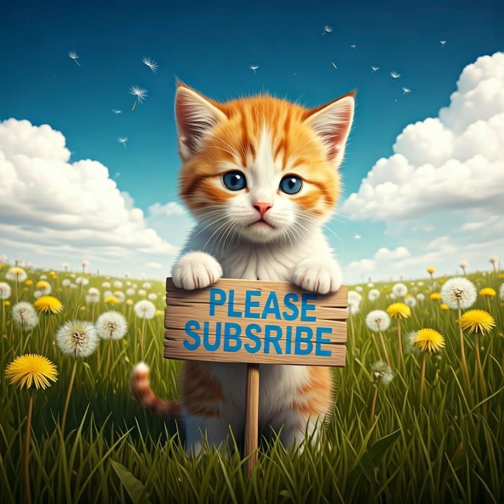 Hyper-Realistic Kitten As Fantasy Concept Art