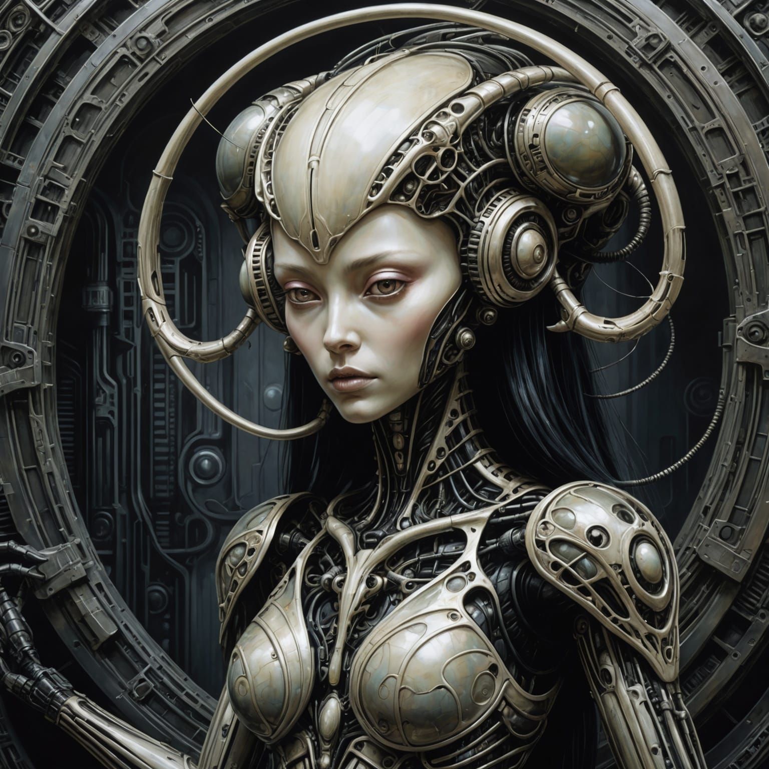 Alien Venus: Biomechanical Fantasy Art in Motion