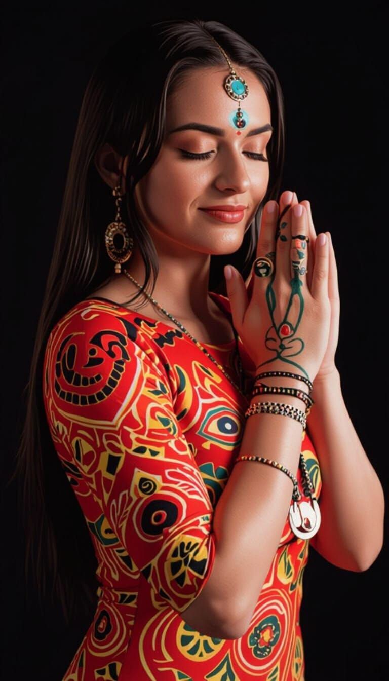 Loxy Meditating in Tranquil Zen Garden