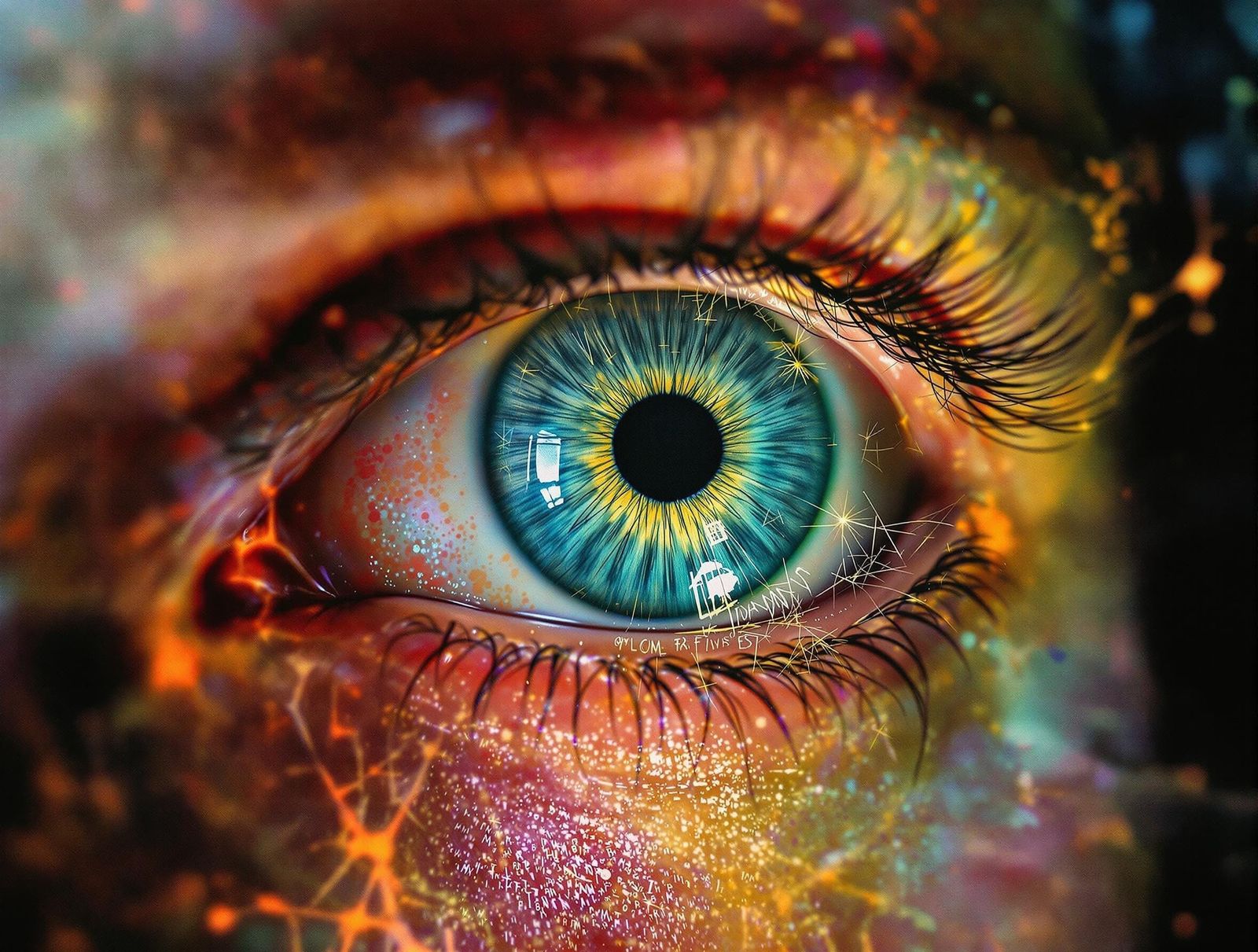 Surreal Helium Eyes Character Design