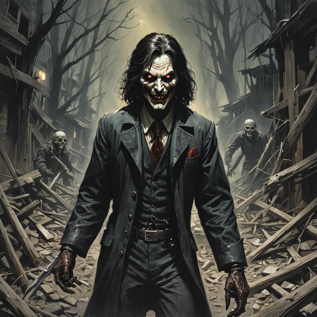 Sinister Flashbacks in Dark Fantasy Style