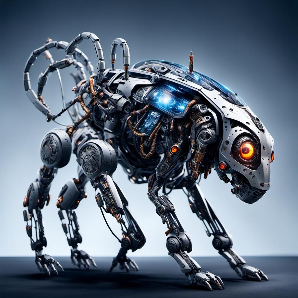 Cyborg Pets Rebirth: A Stunning 3D Render