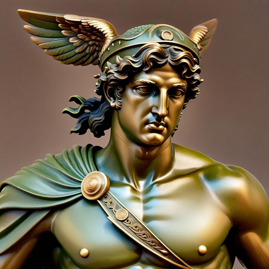 Bronze Sculpture of Greek God Hermes on Artstation