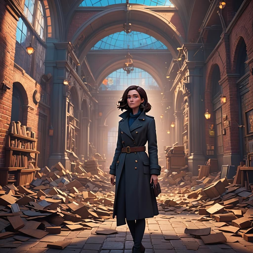 Fallen London Lady: Pixar-Style 3D Portrait