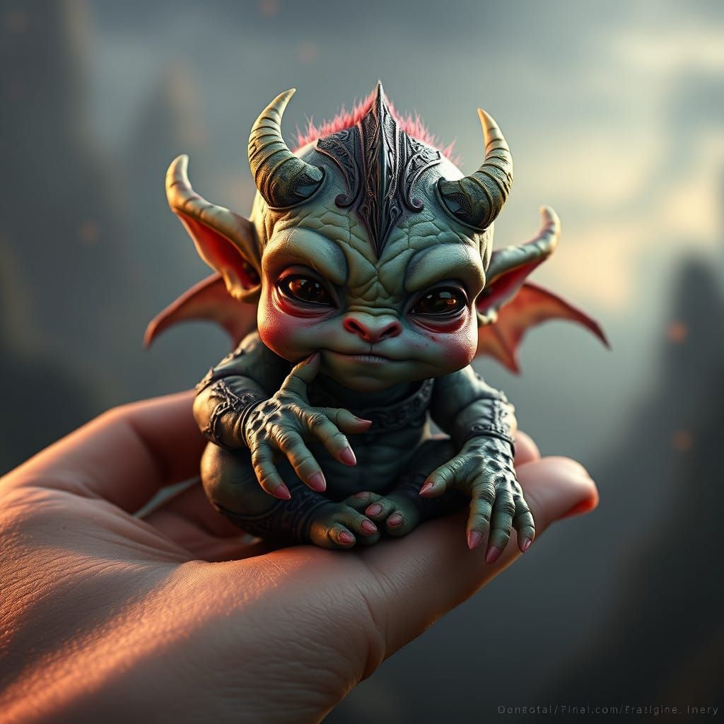 Miniature Ogre Concept Art with Vivid Colors