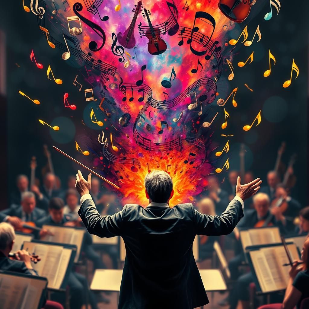 Conductor's Musical Vomit: Expressionist Orchestra Chaos