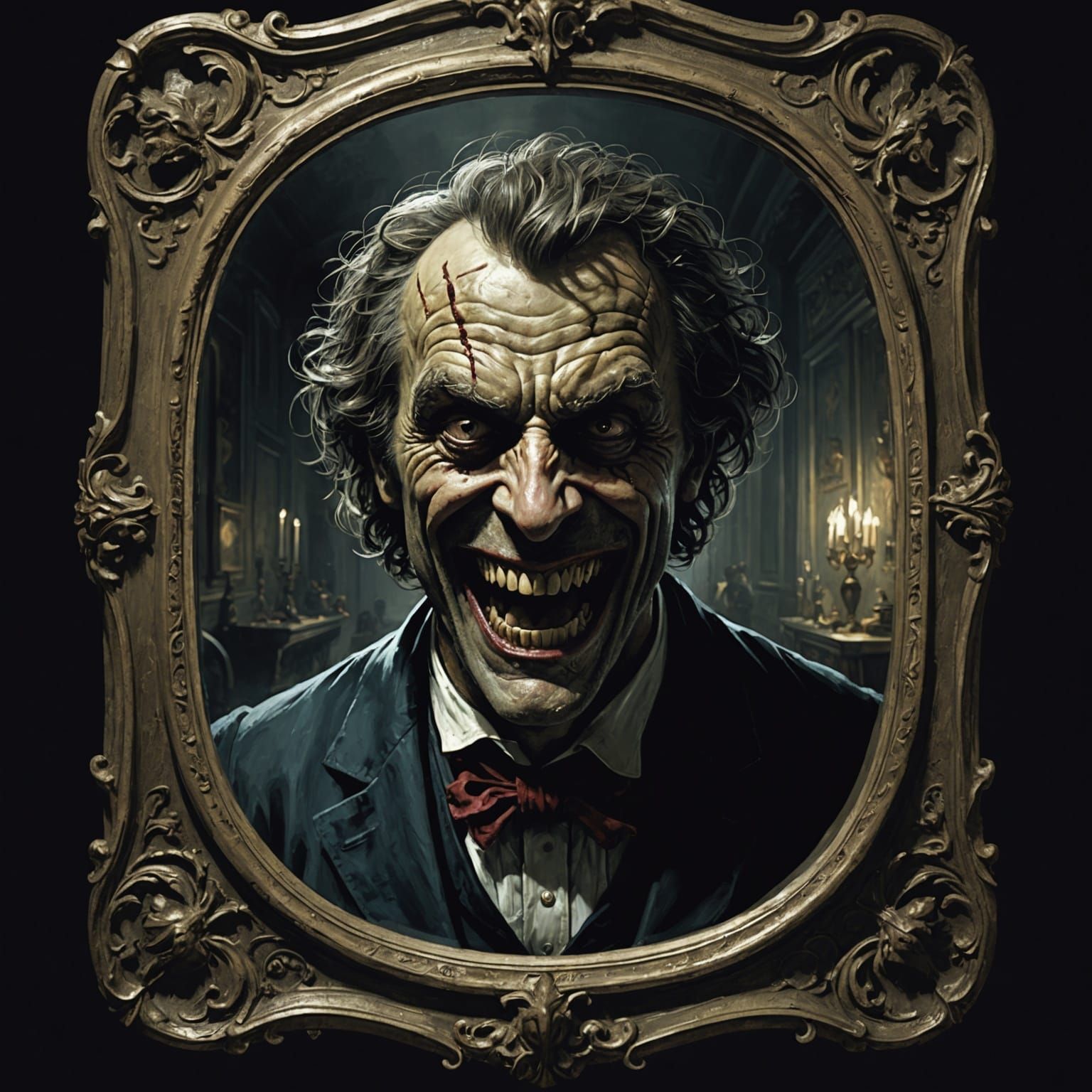 Disturbing Image of Maniacal Madness