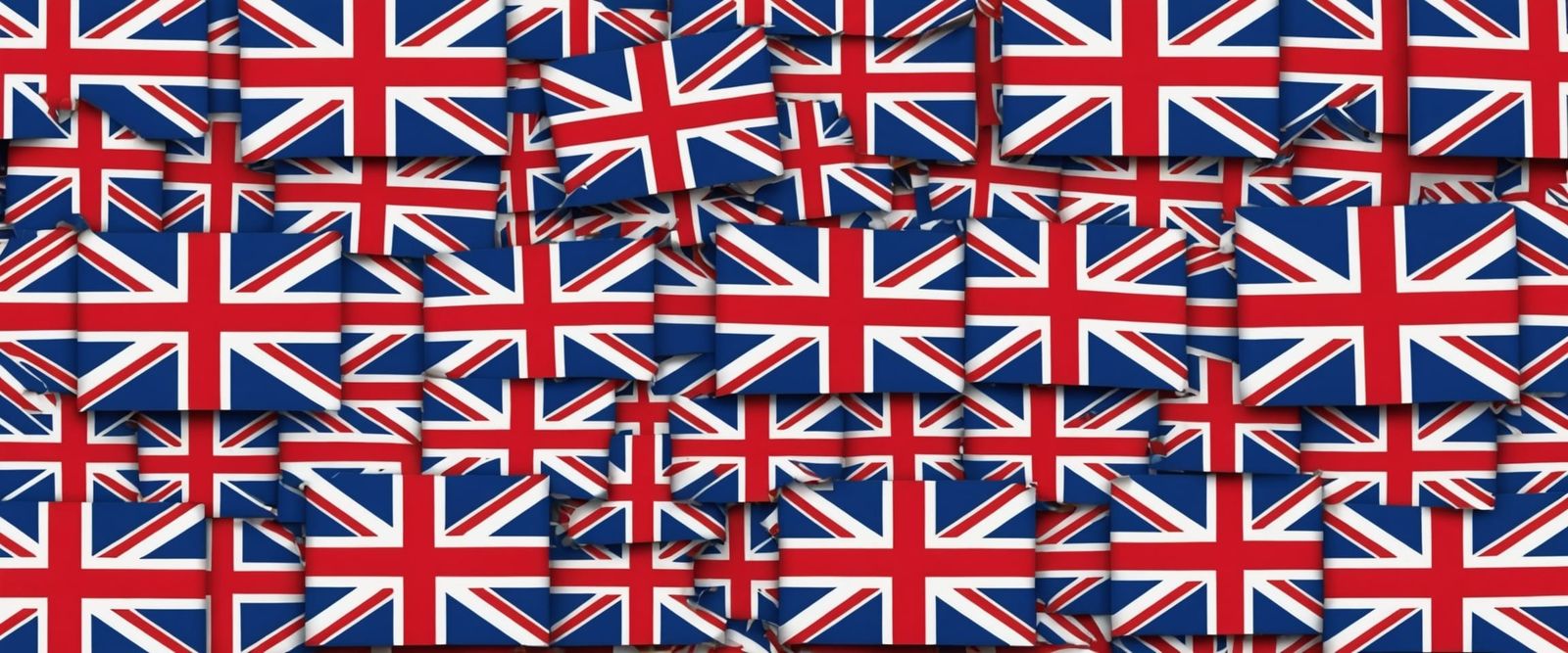 Union Jack Flag Made of Random Internet Photos