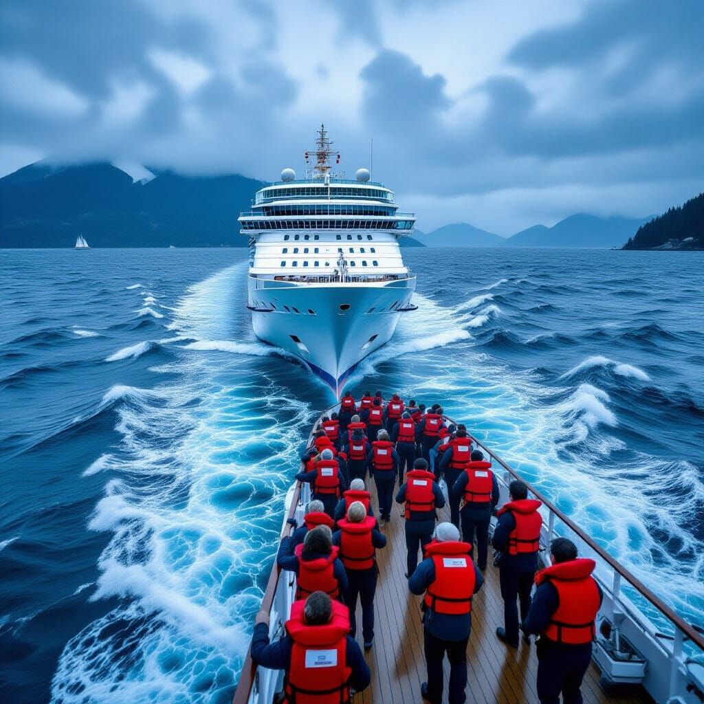 Cruise Ship Disaster near Vancouver in Romantic Style