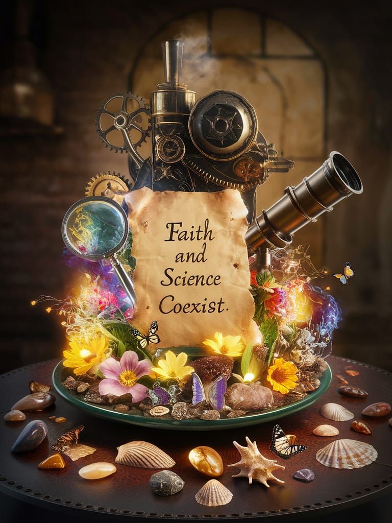 Faith and Science Coexist in Steampunk Still Life