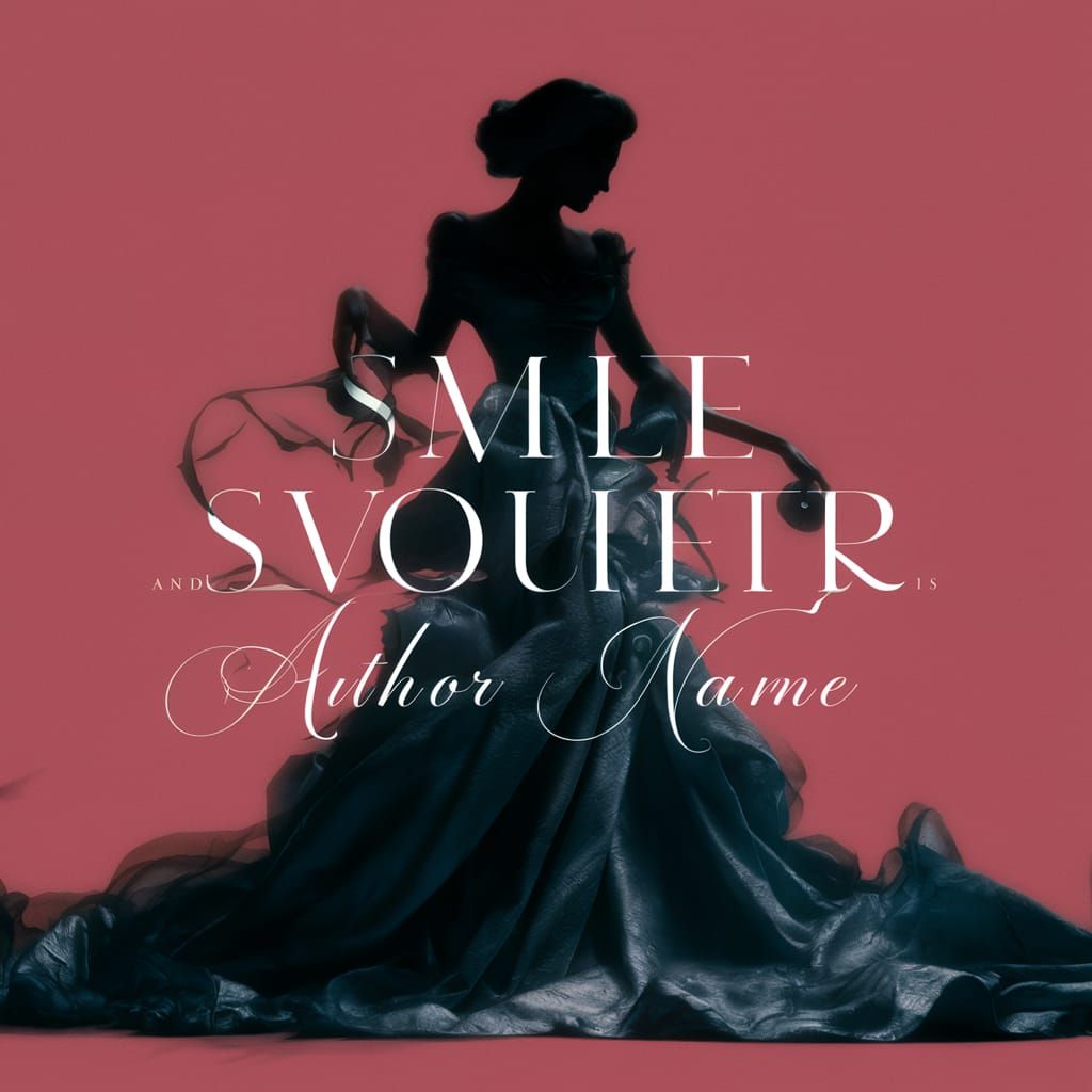 Elegant Woman Silhouette in Dramatic Digital Painting