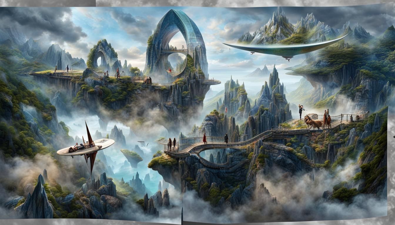 Surreal Alien Restaurant Celebration in Striking Detail