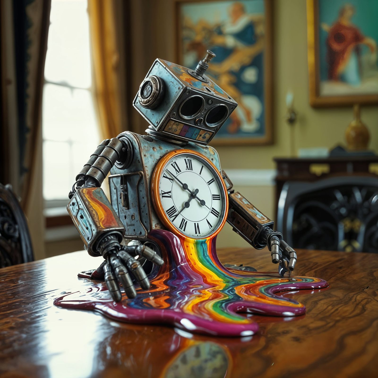 Surreal Robot Melts in Dreamlike Film Still