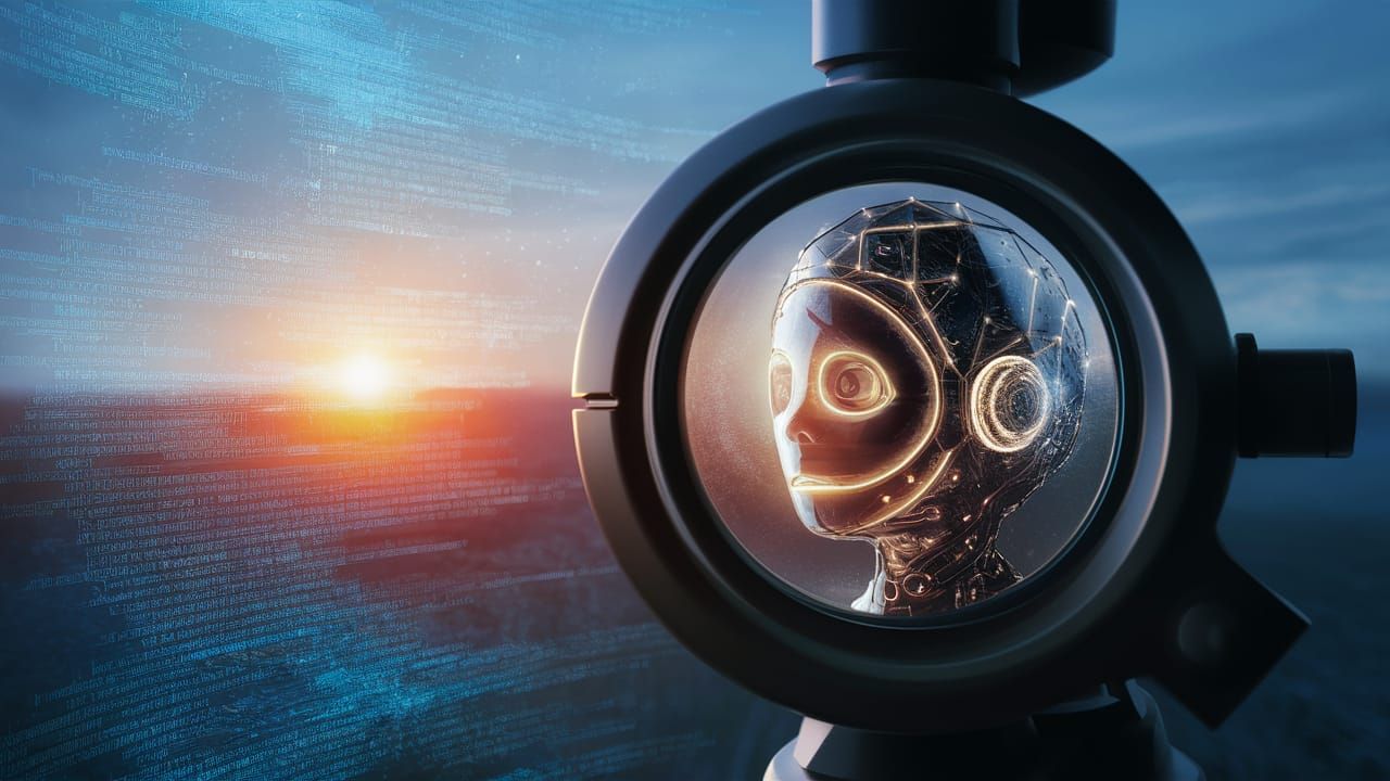 AI Entity Observes World Through Futuristic Lens