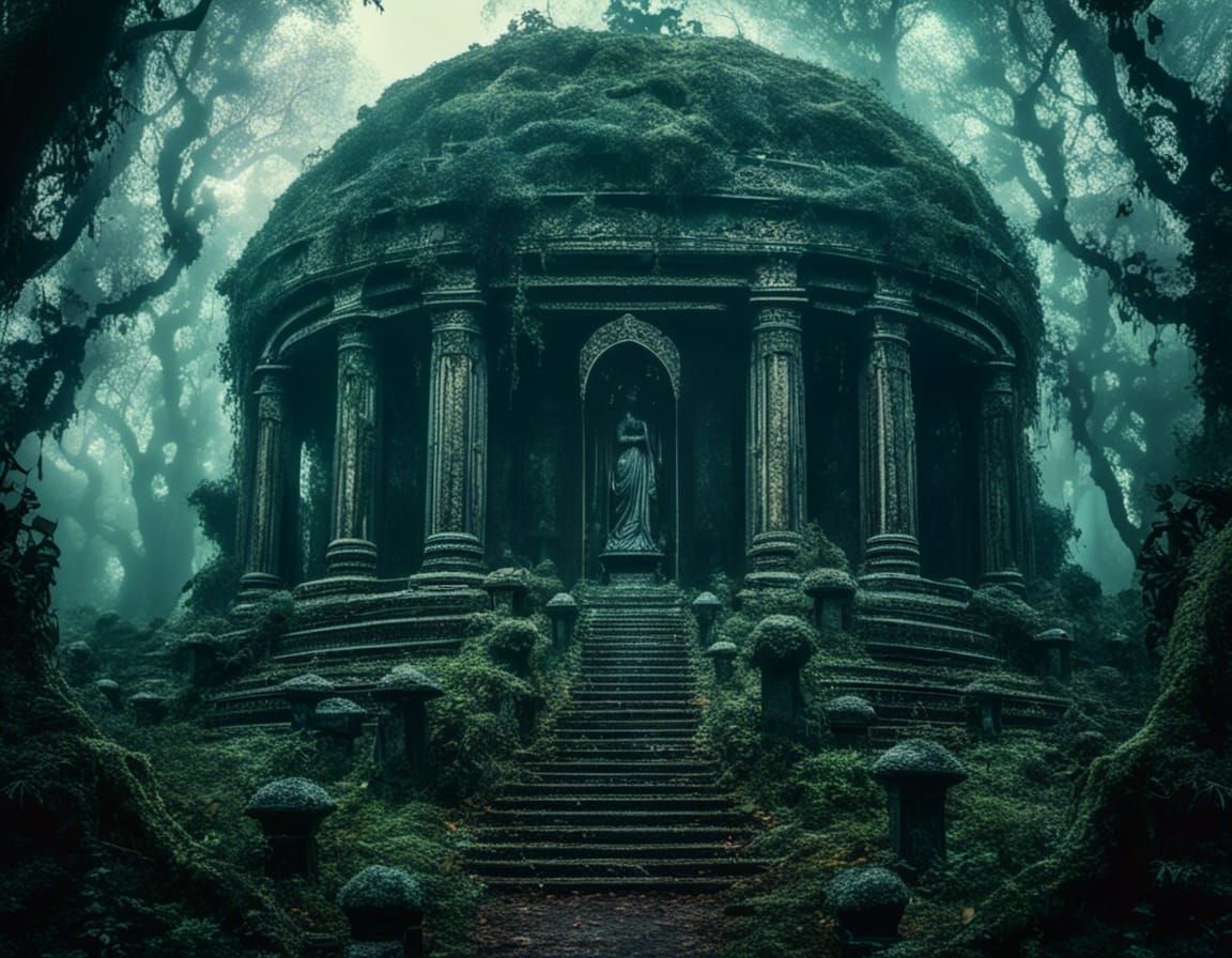 Enchanted Mausoleum in Dark Fairycore Forest