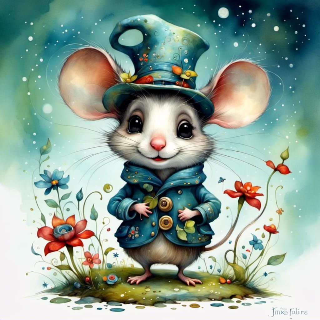 Adorable Mouse Generated by AI