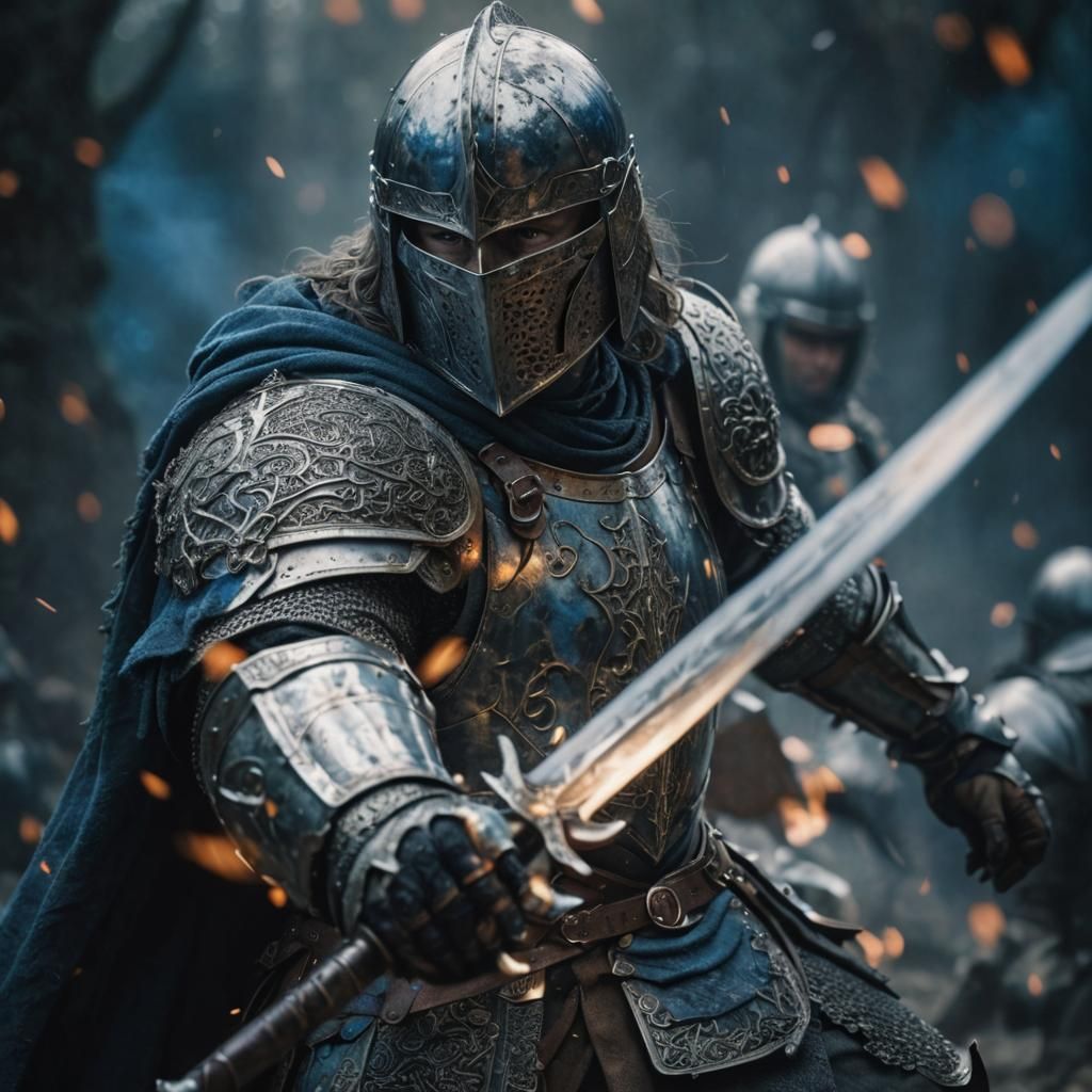 Knight in Armor: Ultra-Detailed Photorealistic Portrait