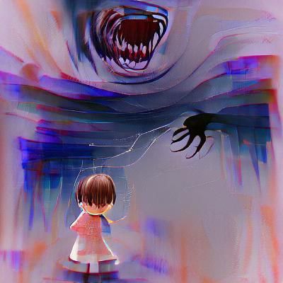 Person Standing in a Dark Room