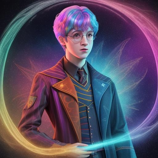 Harry Potter in America: Astral Cosmic Illustration
