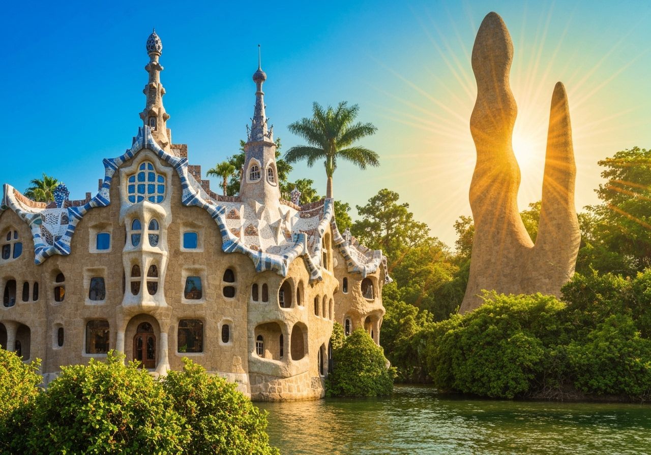 Biophilic Art Inspired by Gaudí Architecture