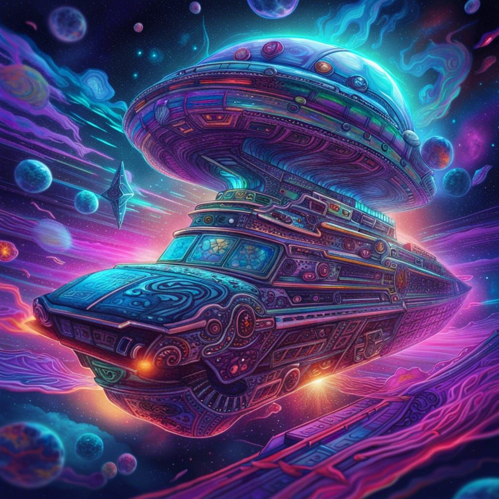 Ghost Pirate Drives Spaceship in Astral Hologram