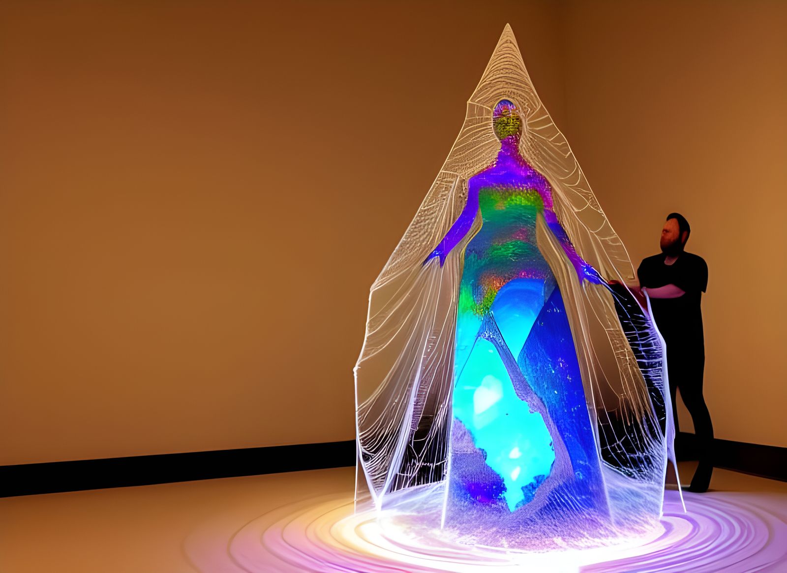 Dreamy Crystal Sculpture with Magical Details