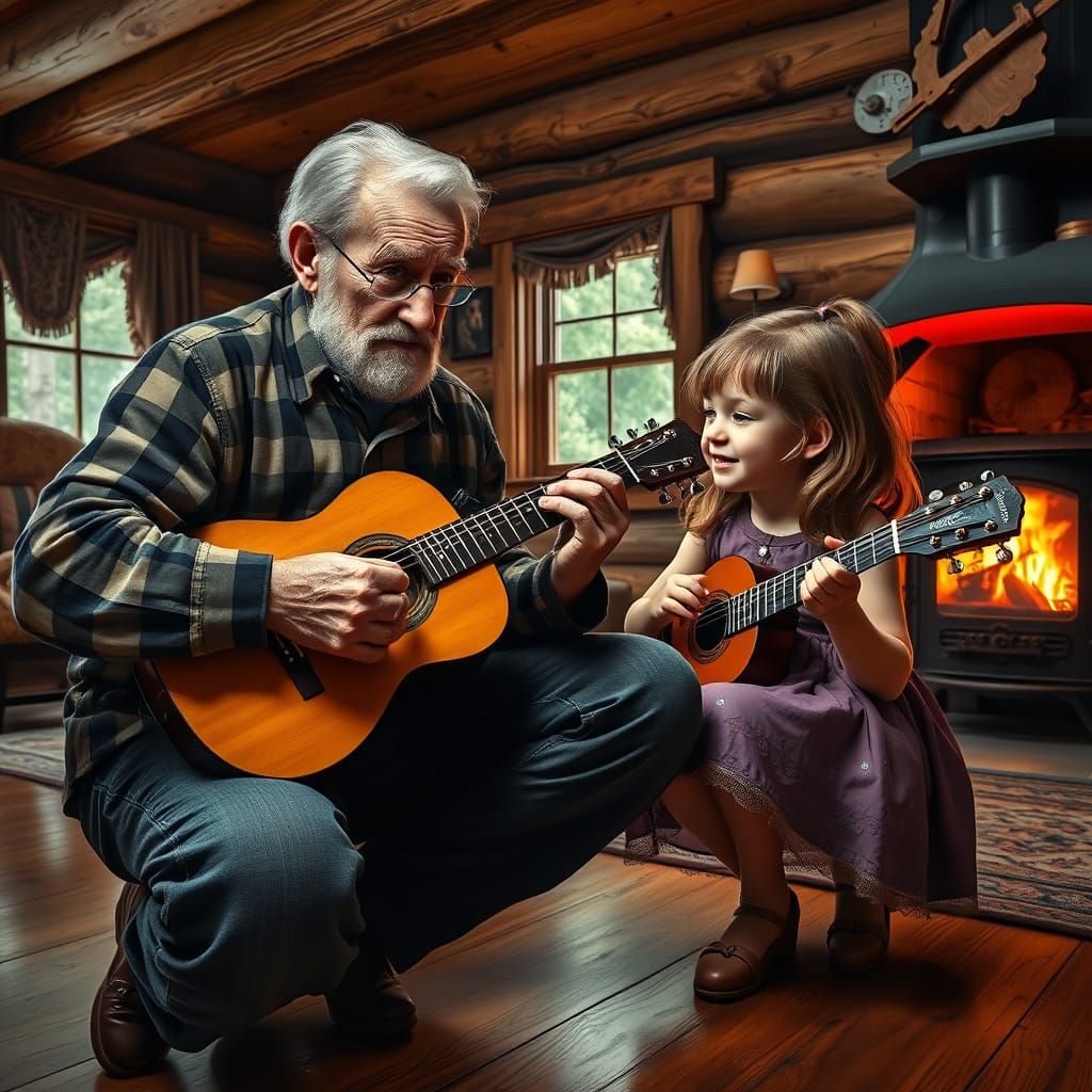 grandpa plays guitar
