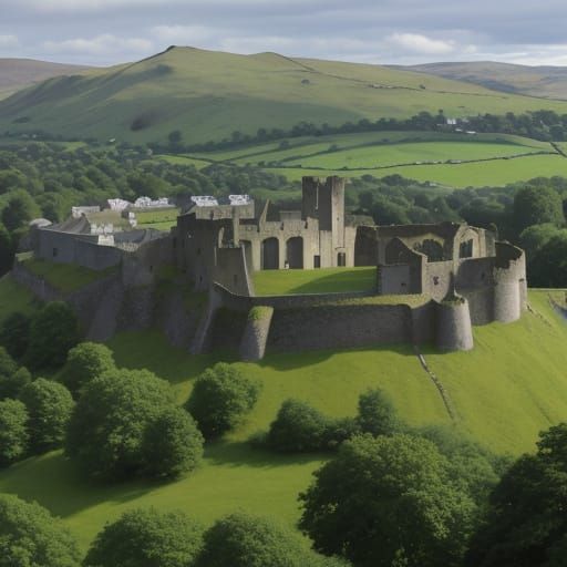 Kendal Castle is a medieval fortification to the east of the town of Kendal, Cumbria, in northern England. The castle, w...