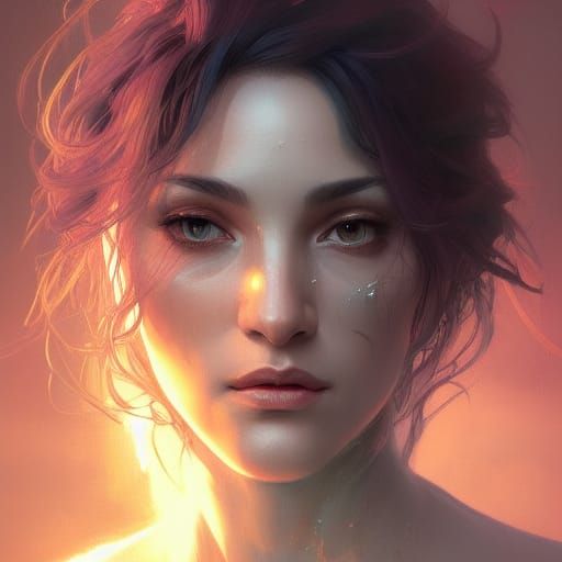 Naamah Portrait: Mystical Mood in Hyperdetailed Concept Art