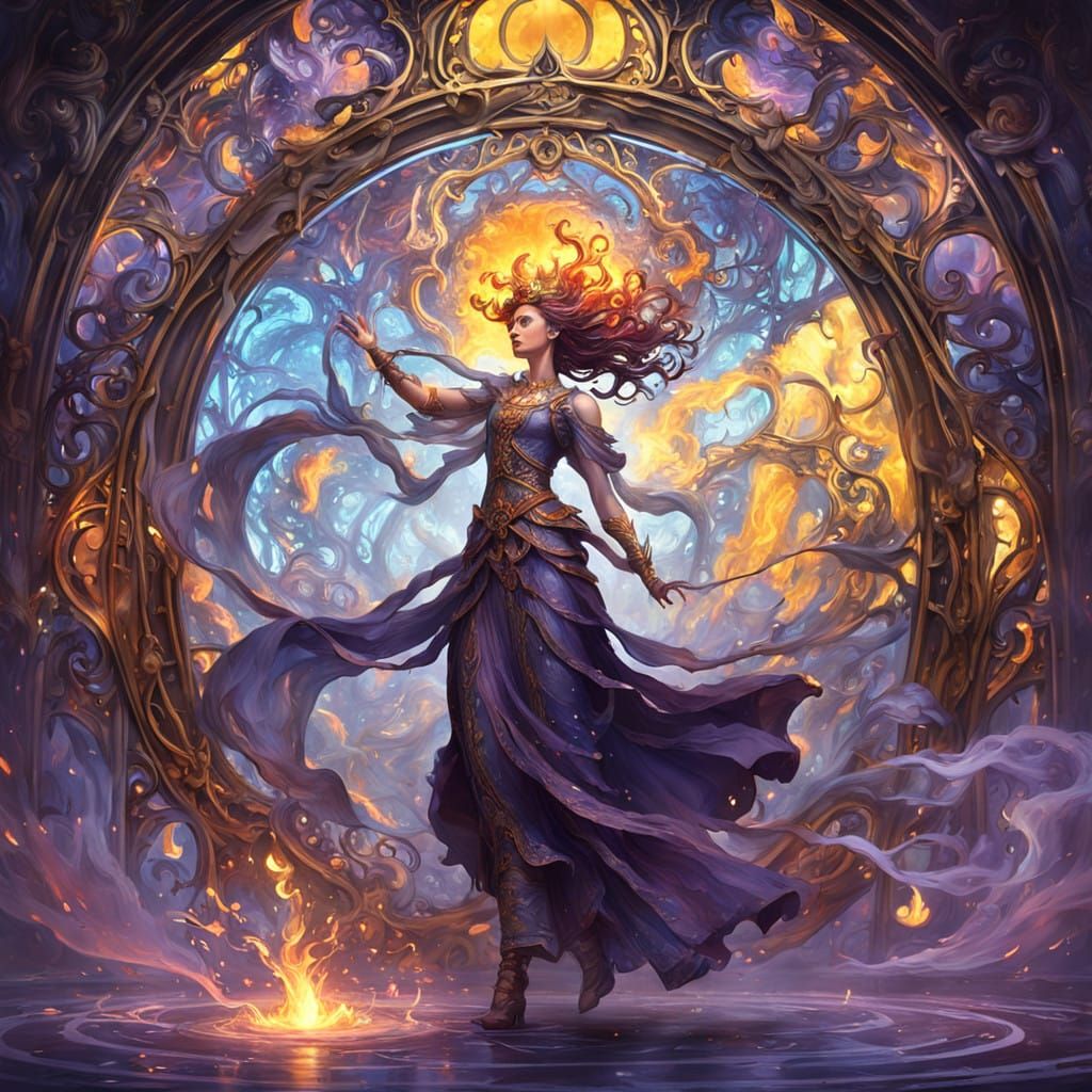 Surreal Glass Vessel Unleashes Vibrant Fire