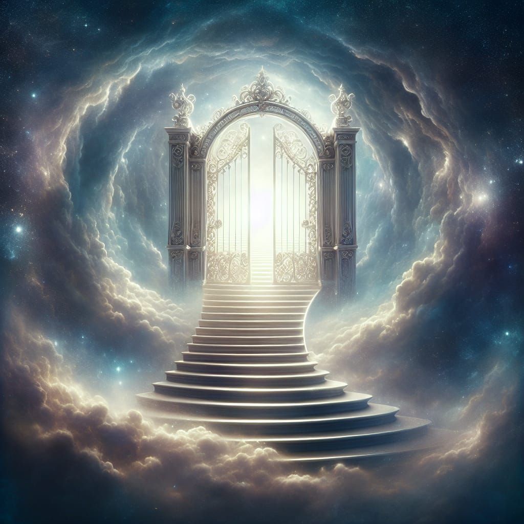 Ethereal Staircase to Heaven's Gate