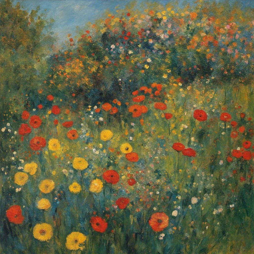 Abstract Landscape in Expressionist Style