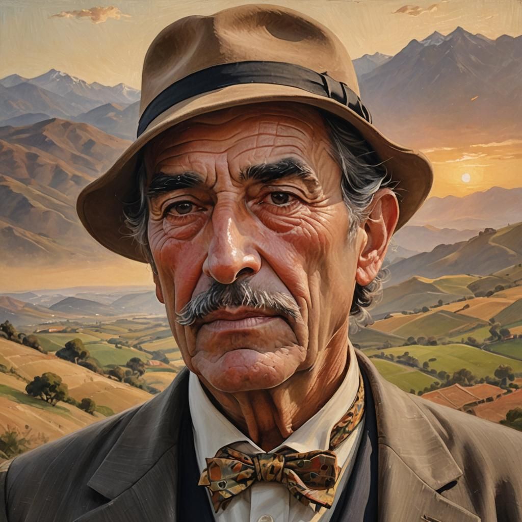 Chilean Gentleman Portrait in Old Master Style