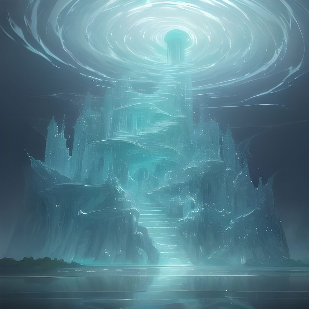Waves sculpt a surreal world