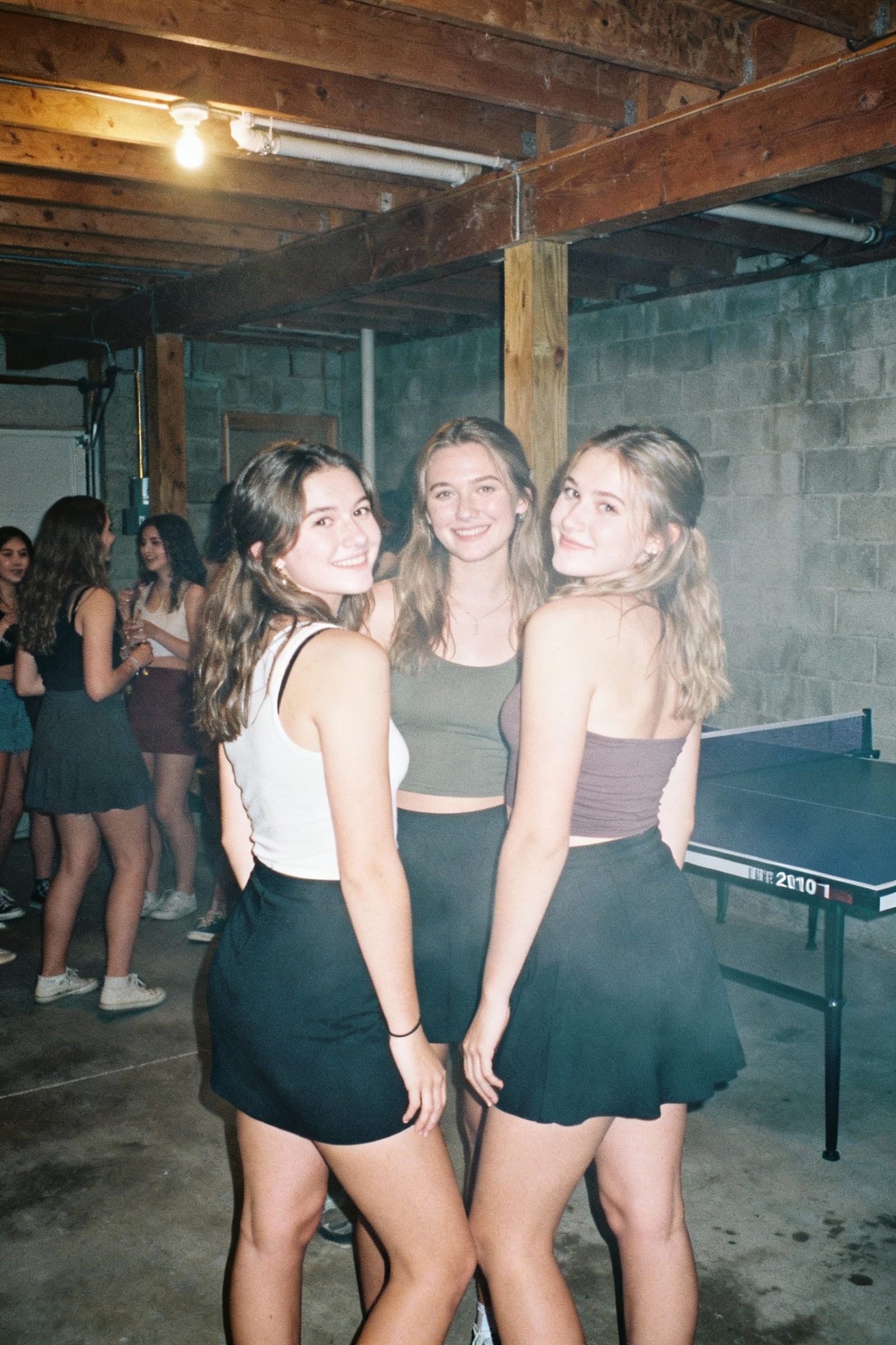 Midwest Women Party in Basement: 2010s House Party Style