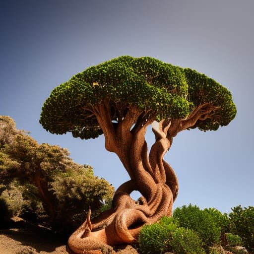 Majestic Dragon Tree of the Canary Islands