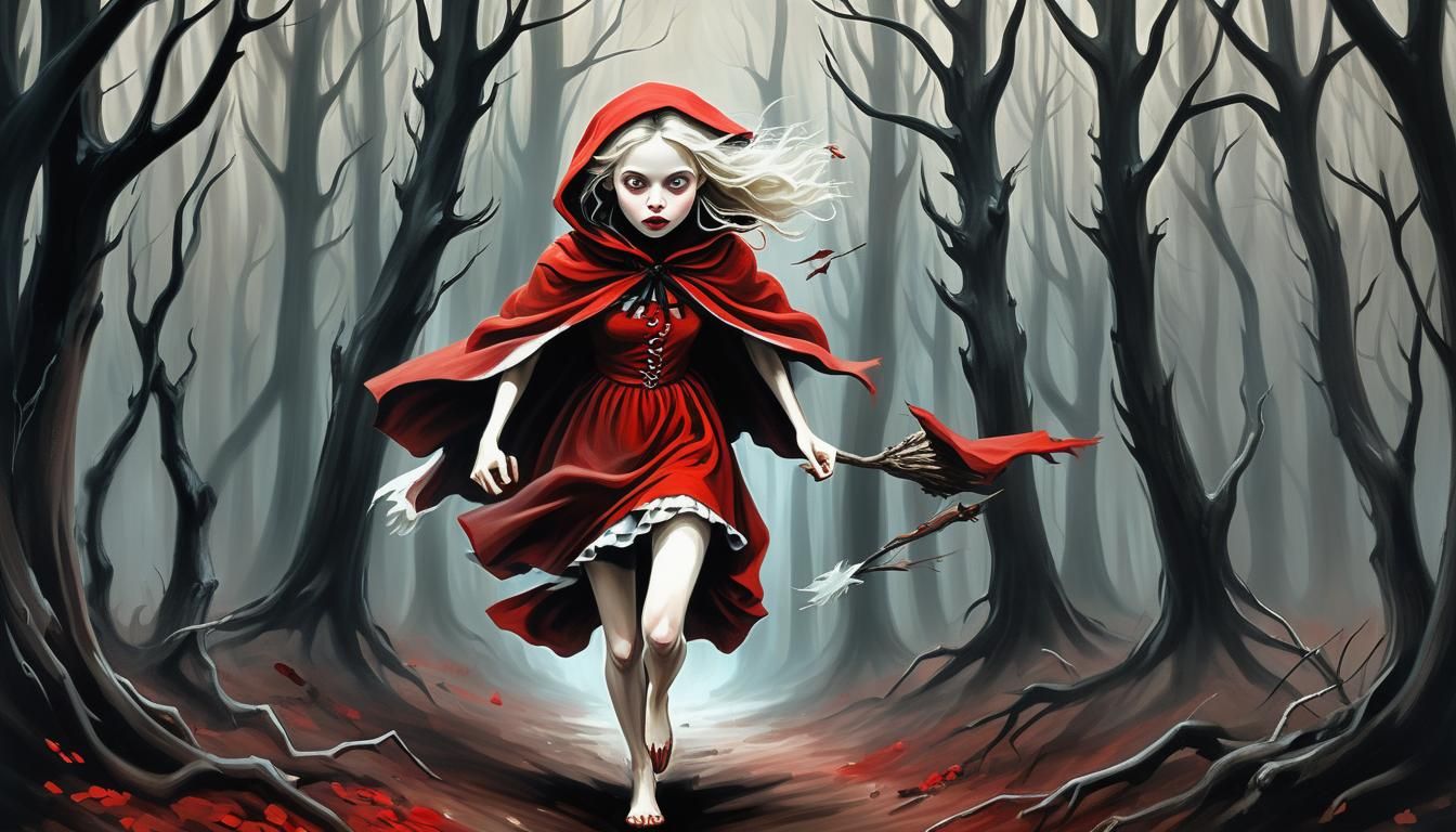 Little Red Riding Hood: Surreal Forest Escape