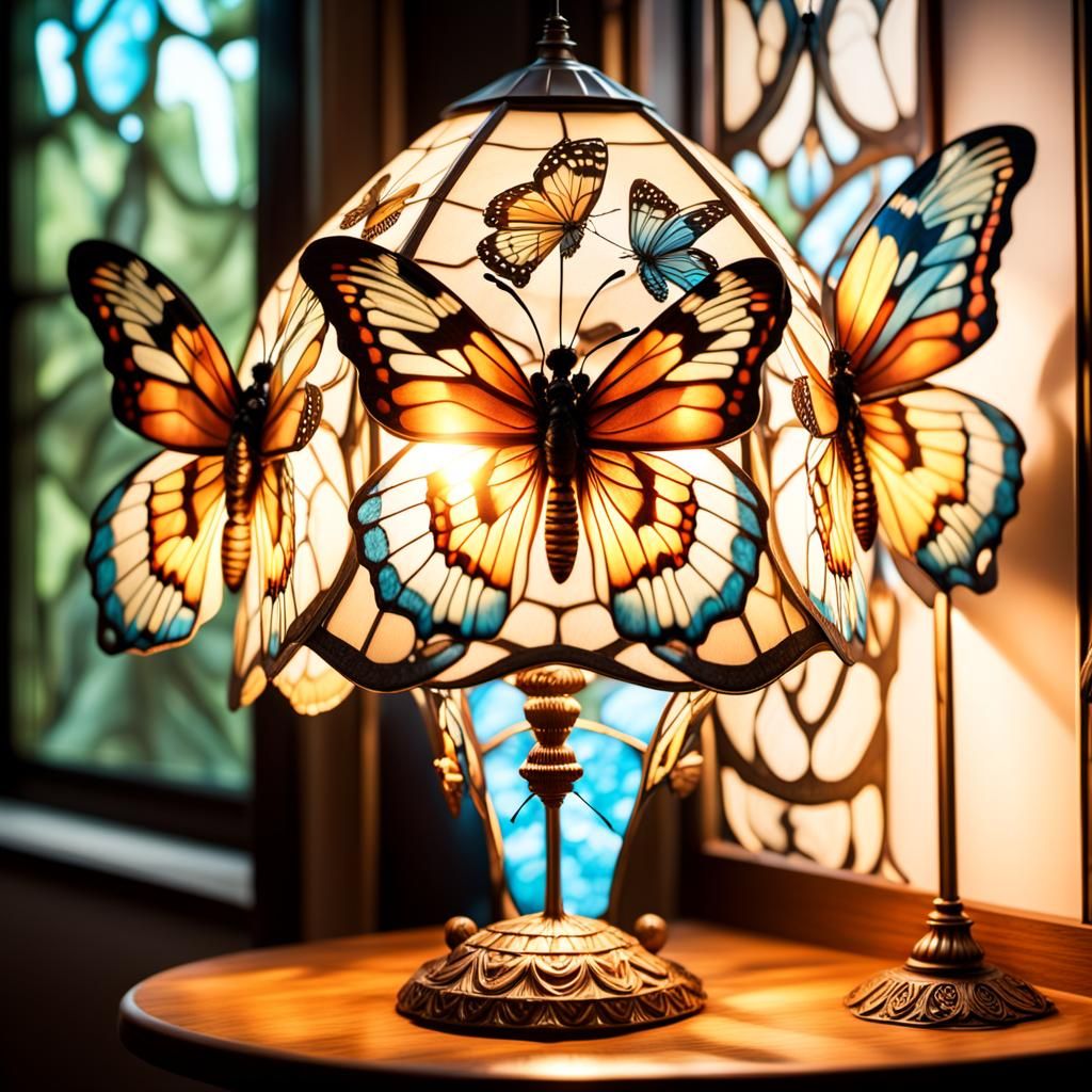 Butterfly Lampshade Transforms: A Digital Matte Painting