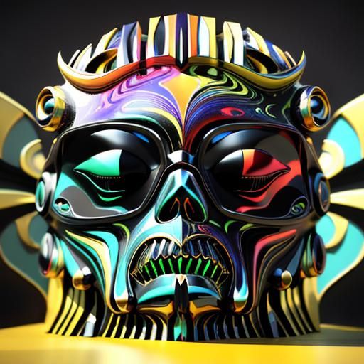 Vibrant Photorealistic CGI Render in Maximalist Style