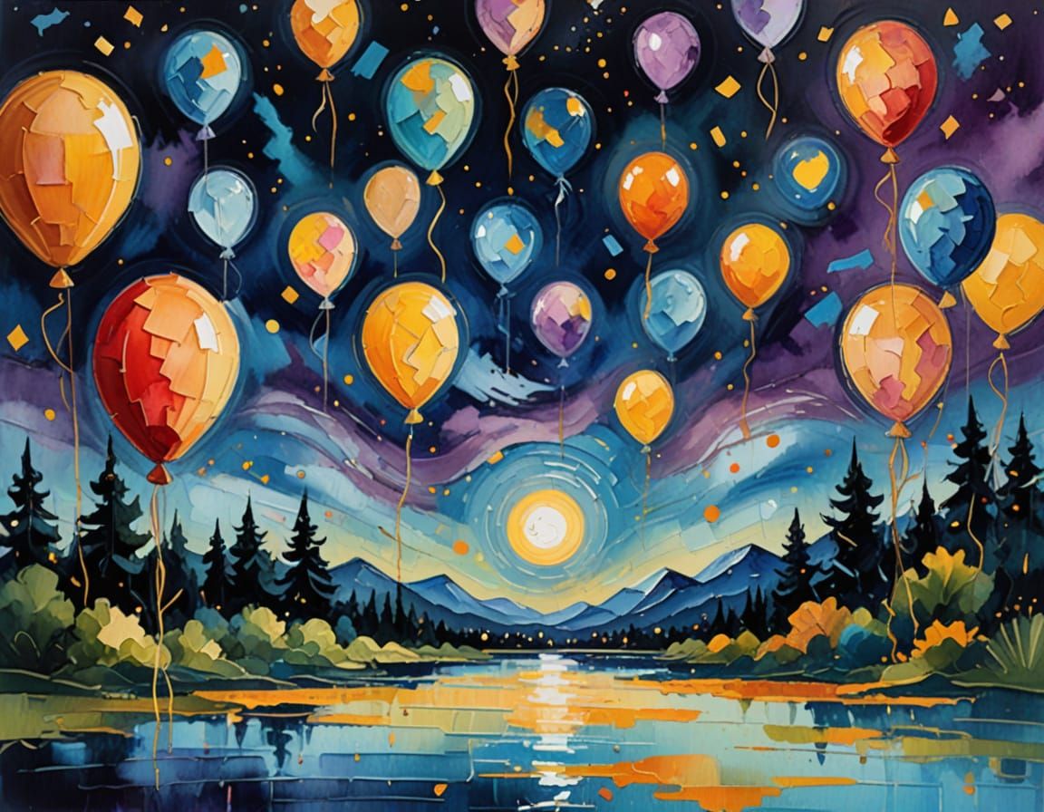 Eclectic Art Studio Scene in Vibrant Fauvist Expressionism