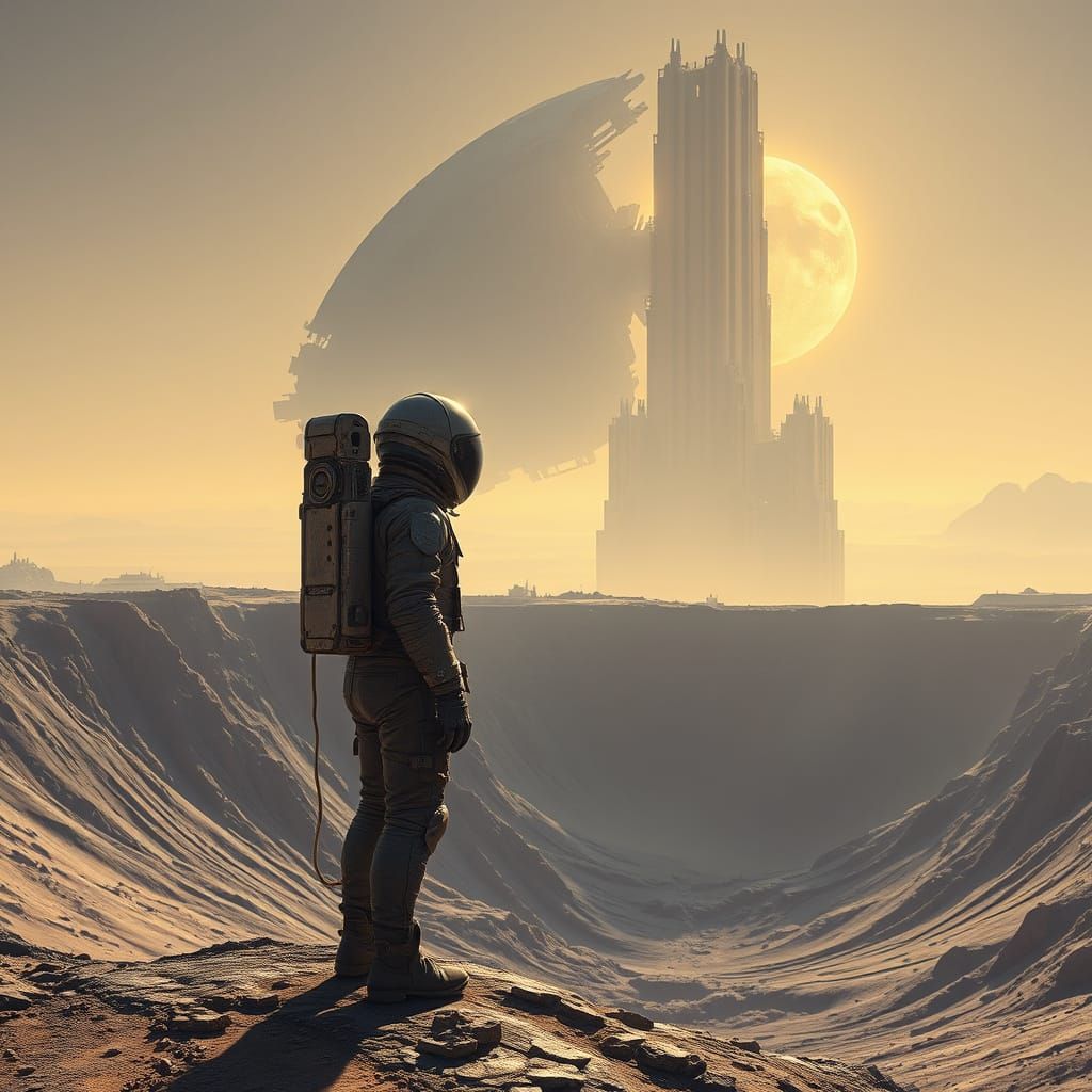 Cosmic Wanderer on a Distant Alien Moon