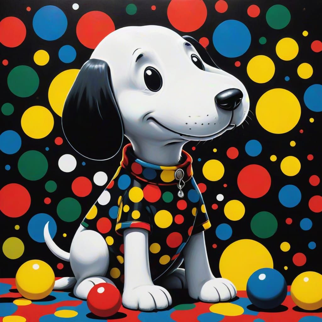 Snoopy in Polka Dots: Surrealism Meets Baroque