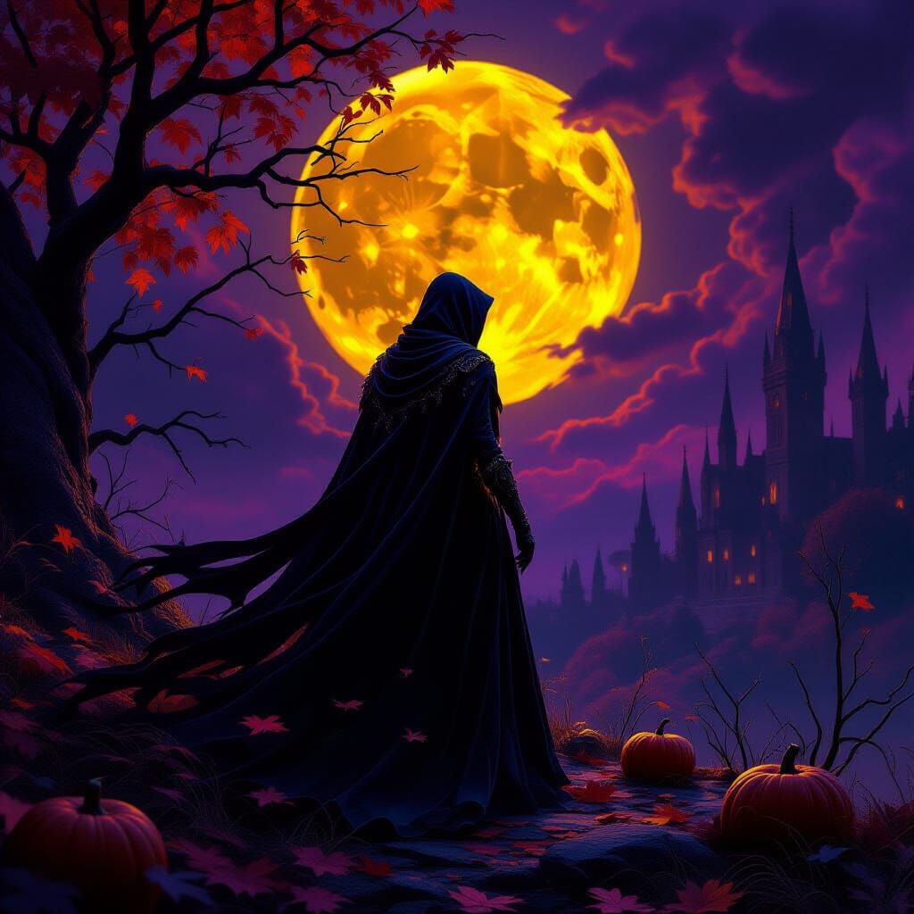 Samhain Arrives with Autumn Dark Fantasy Art