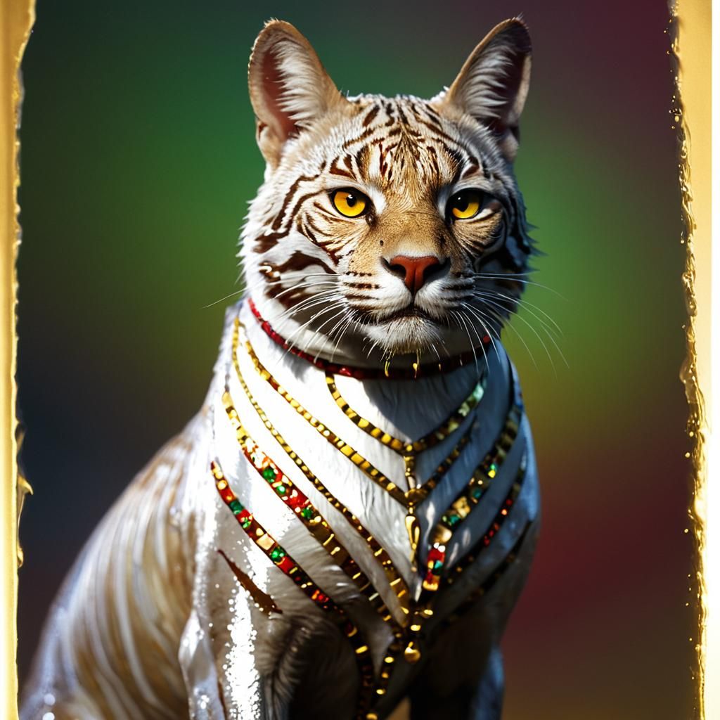 Dramatic Close-Up Portrait in Vivid Baroque Style