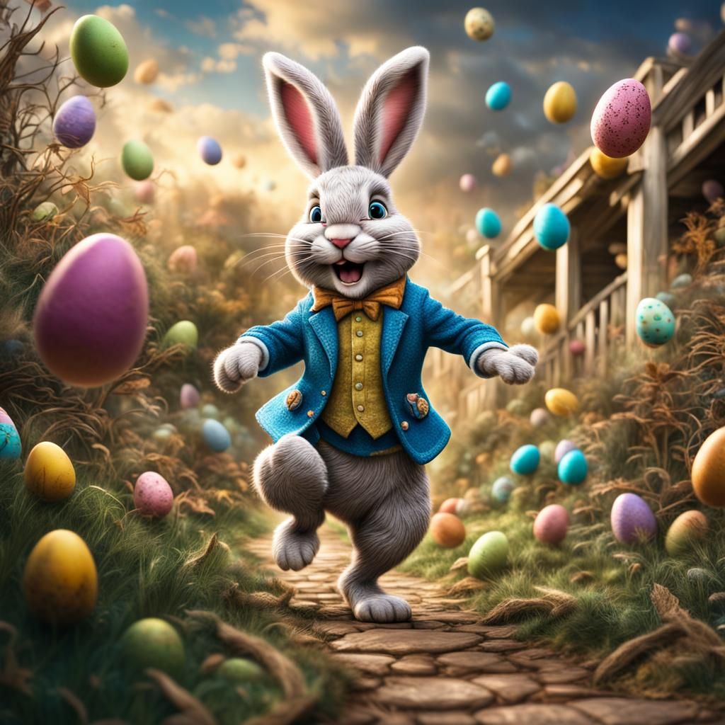 Easter Bunny Dances Down the Bunny Trail