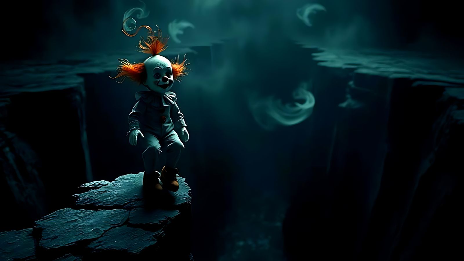 A clown on the edge . . .