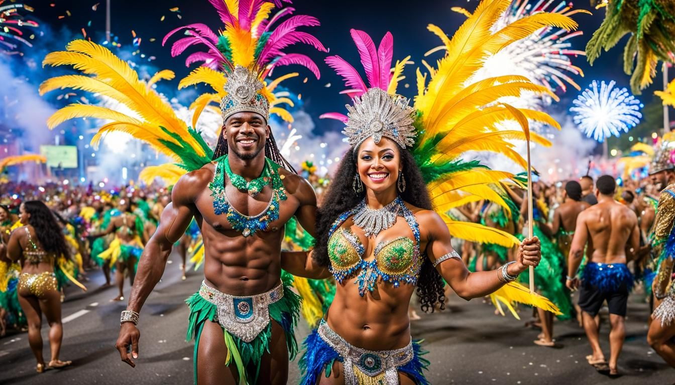 Carnival Dancers in Rio: A Burst of Color