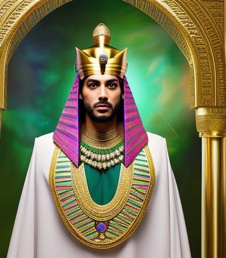 Egyptian God Portrait in Photorealistic Style